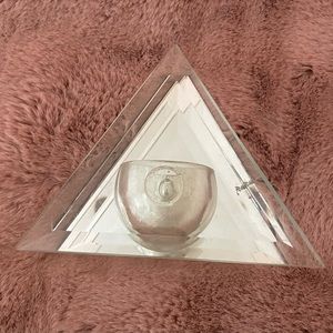 Triangle Glass Mirror Floating Candle Holder